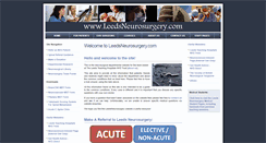 Desktop Screenshot of leedsneurosurgery.com