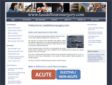 Tablet Screenshot of leedsneurosurgery.com